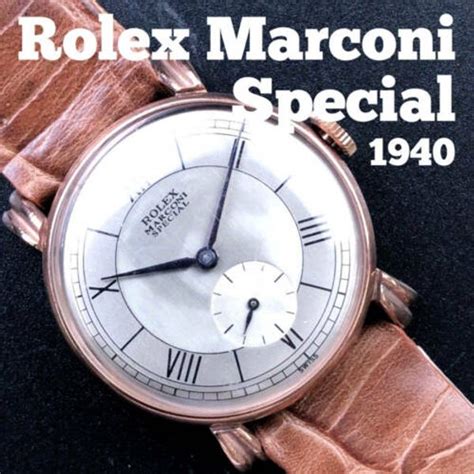 rolex marconi 1940|rolex marconi special.